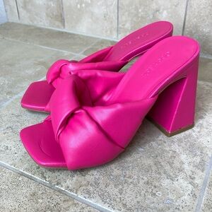 Open Edit Chunky Heeled Mules Size 5